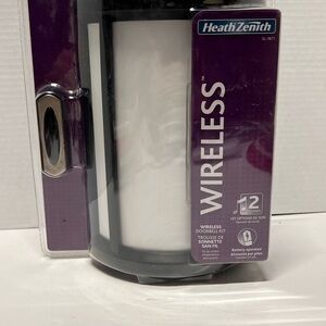 Heathco SL-7871-02 5.75" X 8.62" Black/White Wireless Door Chime Kit New Sealed